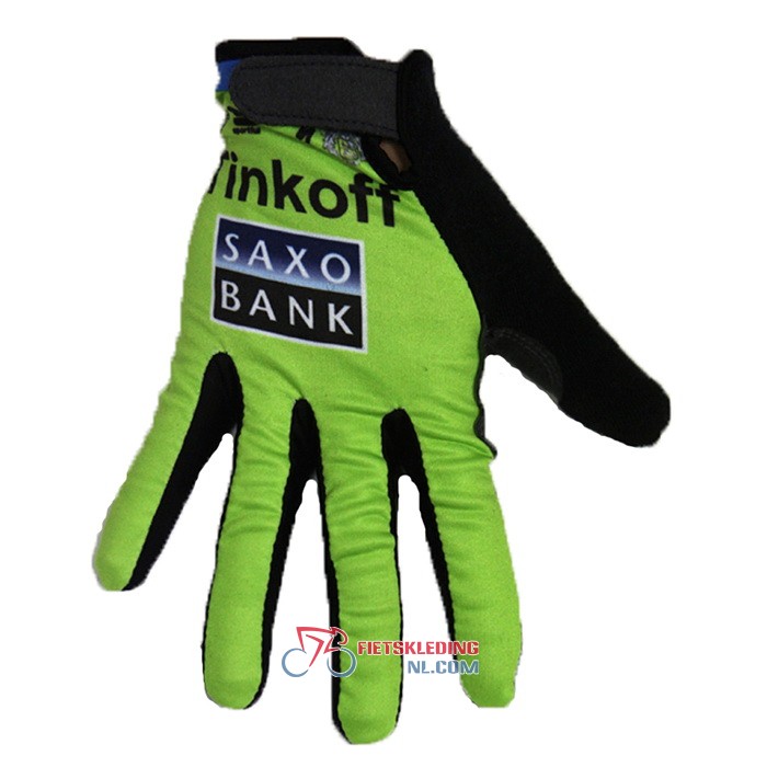 2020 Tinkoff Saxo Bank Lange Handschoenen Groen Zwart